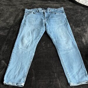 GAP Men's Sky Blue Straight Jeans